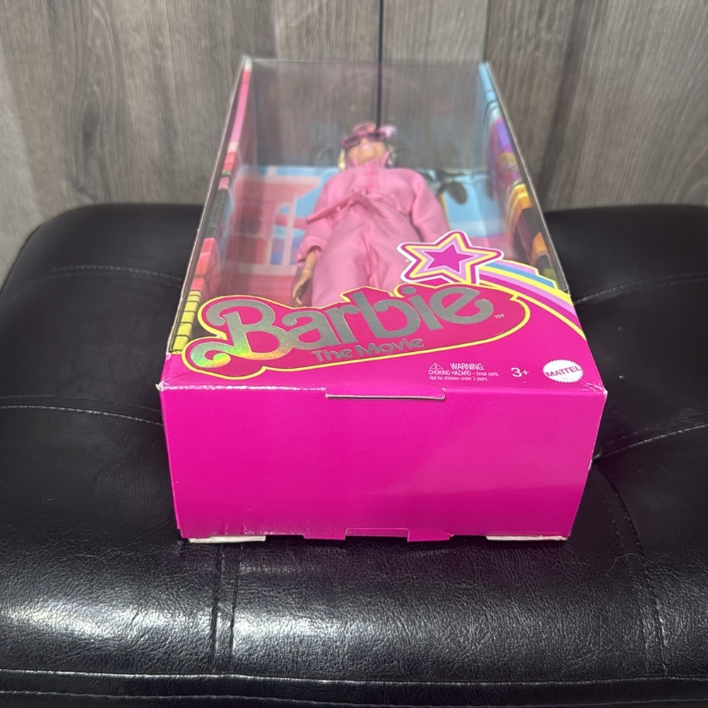 New Margot Robbie Barbie The Movie Doll In Pink Jump Suit Collectible Doll - Picture 8 of 8